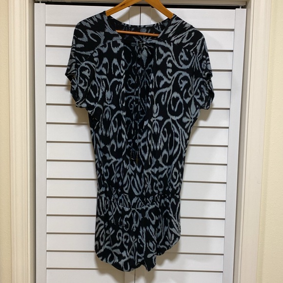 Indah Hera Back Cut Out Romper in Antik Black Size S - Picture 4 of 9